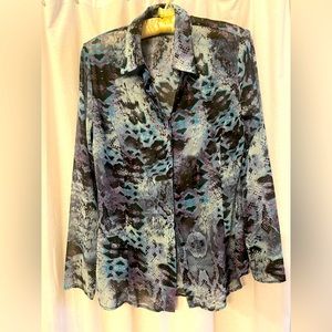 Cabi print blouse